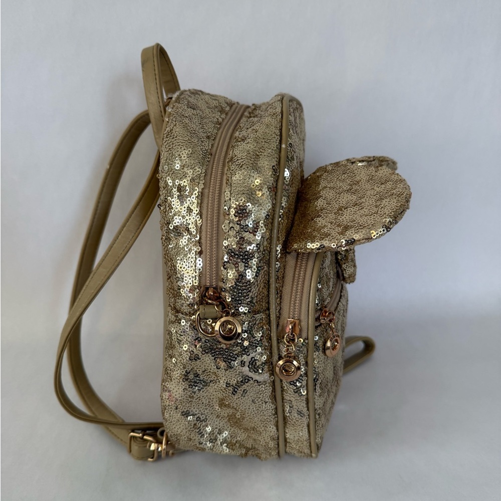 Disney Gold Sequin Backpack with Ears - Picture 2 of 6